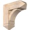 Ekena Millwork Thorton Arts and Crafts Smooth Bracket w/ Offset Brace, Douglas Fir, 7 1/2"W x 20"D x 20"H BKT0806X20X20THR03SDF - alternate 1